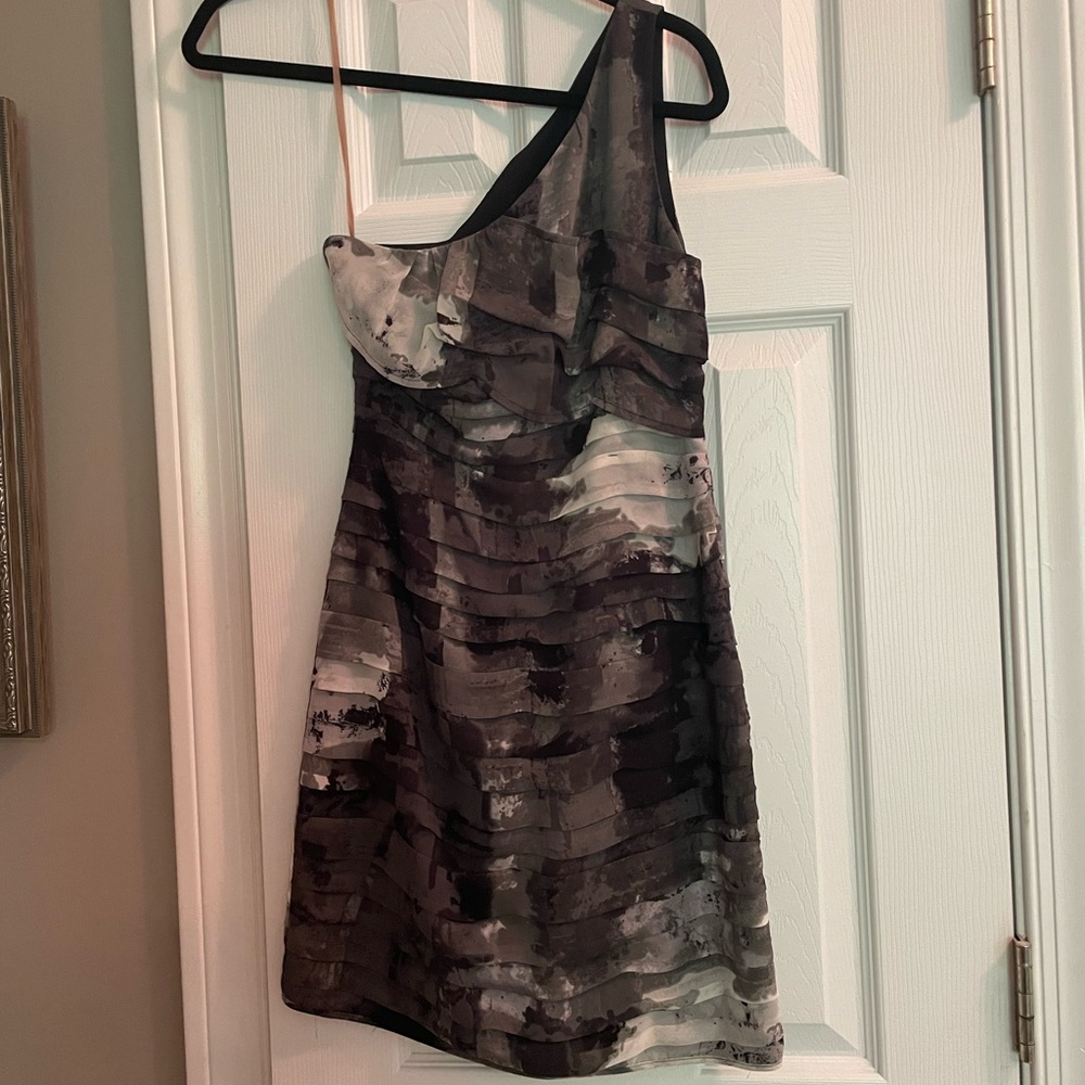 Aqua XS one shoulder cocktail dress